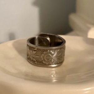 Handmade Spoon Ring Size 9-9.5